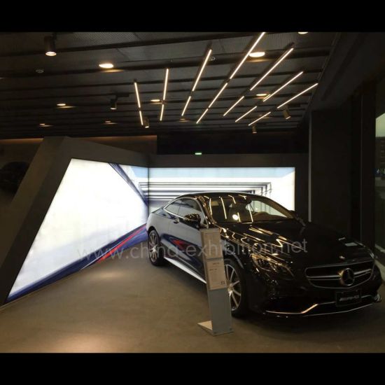 Custom Free Standing LED Light Box Car Display Backlit Trade Show Backdrop Stand from China