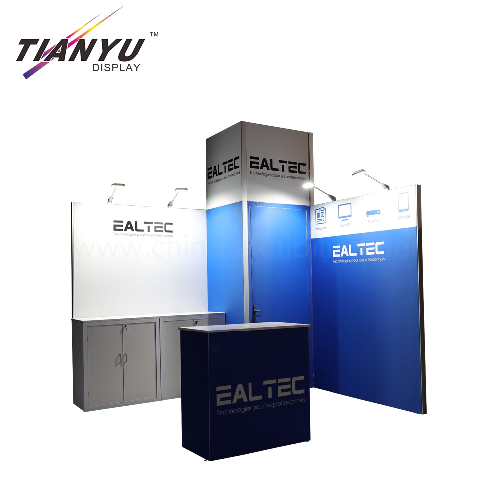 China customized aluminum modular 3x3 exhibition booth for trading